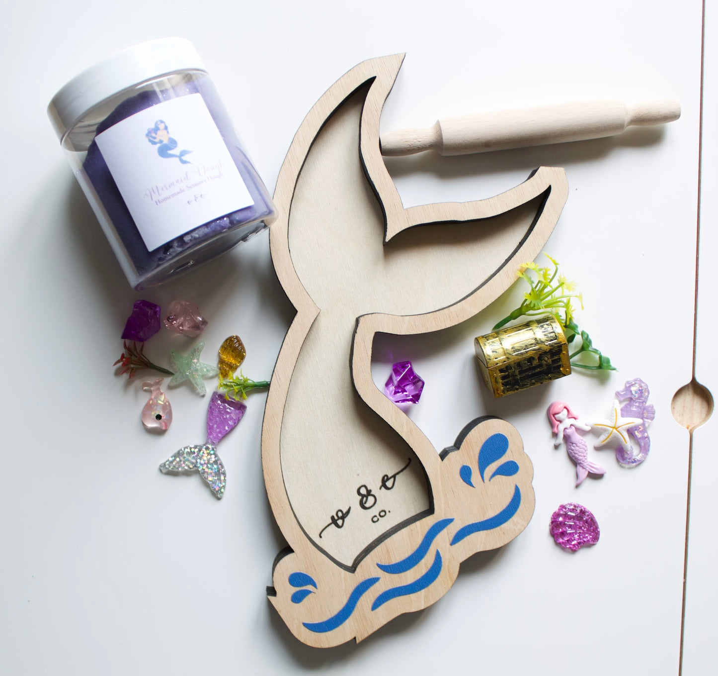 Mermaid Sensory Dough Activity